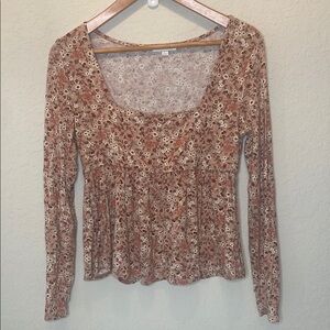 Floral Long Sleeve Top